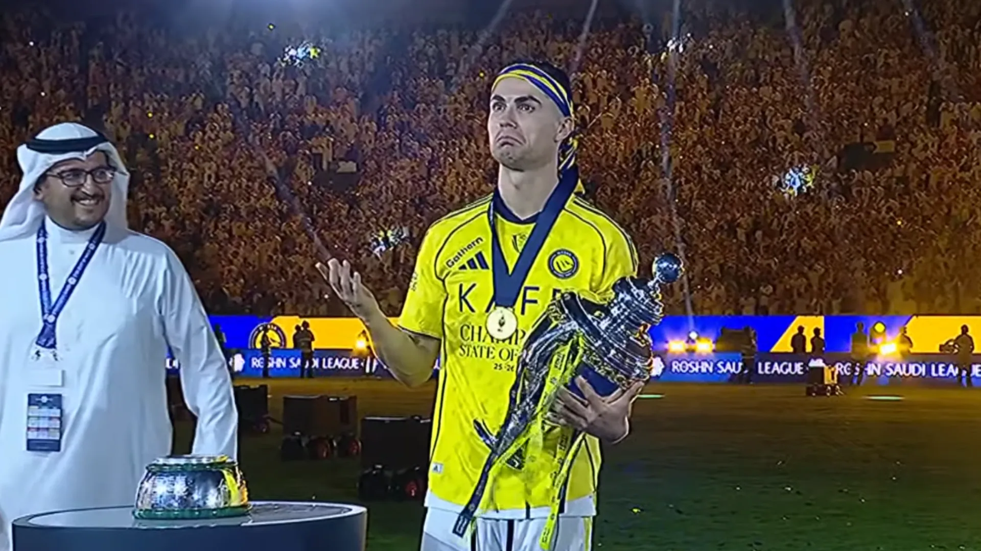 Al-Nassr goleó a Damac con un doblete de Cristiano Ronaldo y es campeón de la Saudi Pro League: goles y resumen del partido