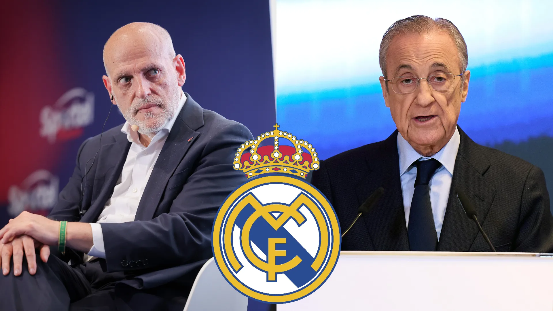 Javier Tebas y Florentino Pérez.