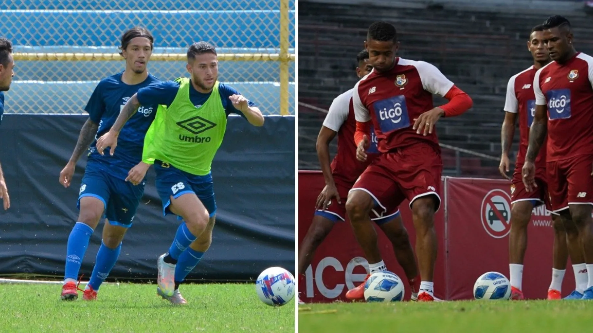 Alineaciones de El Salvador y Panamá