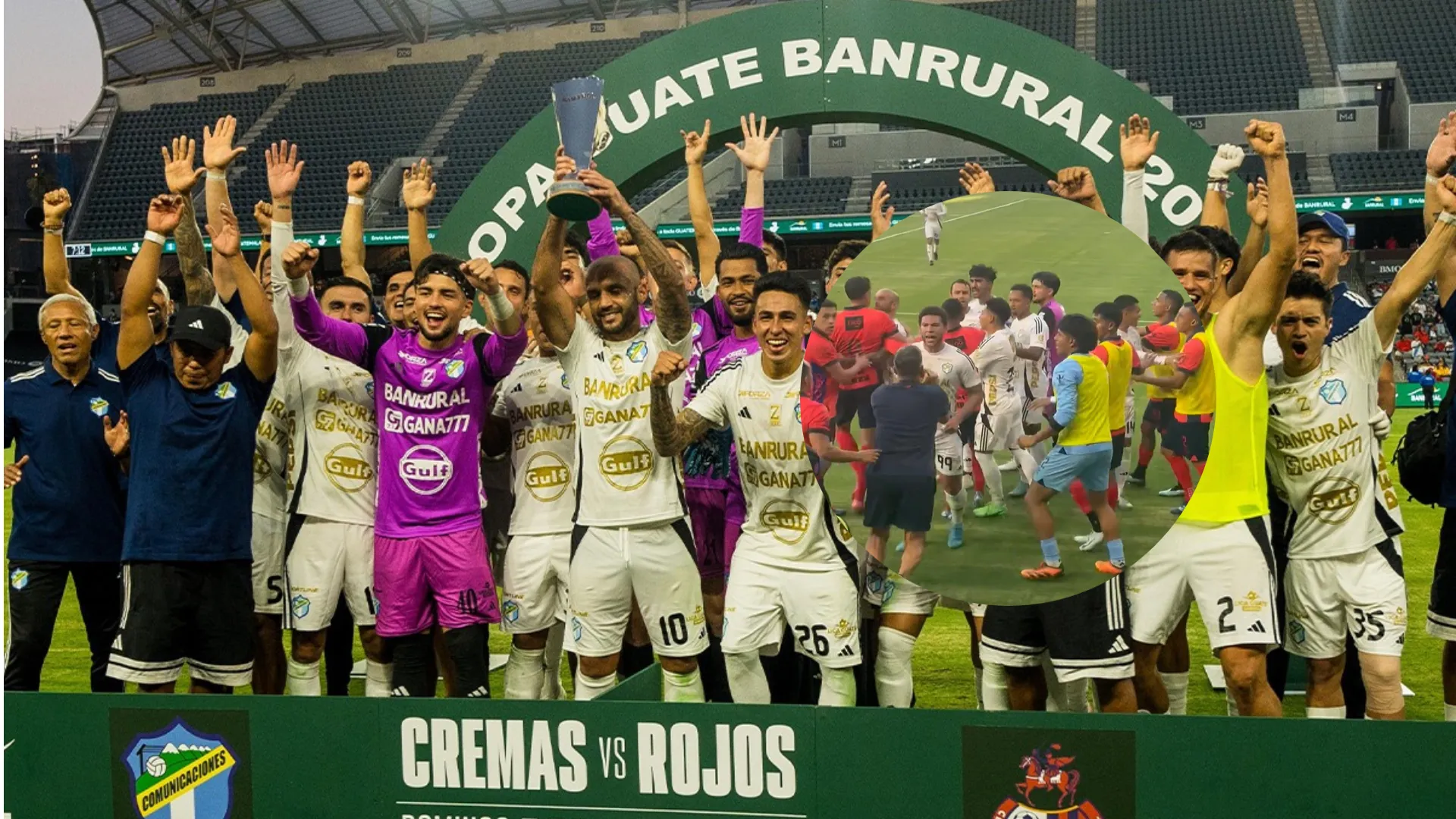 ¡Terrible! La bronca que empañó el triunfo de Comunicaciones vs. Municipal en Estados Unidos