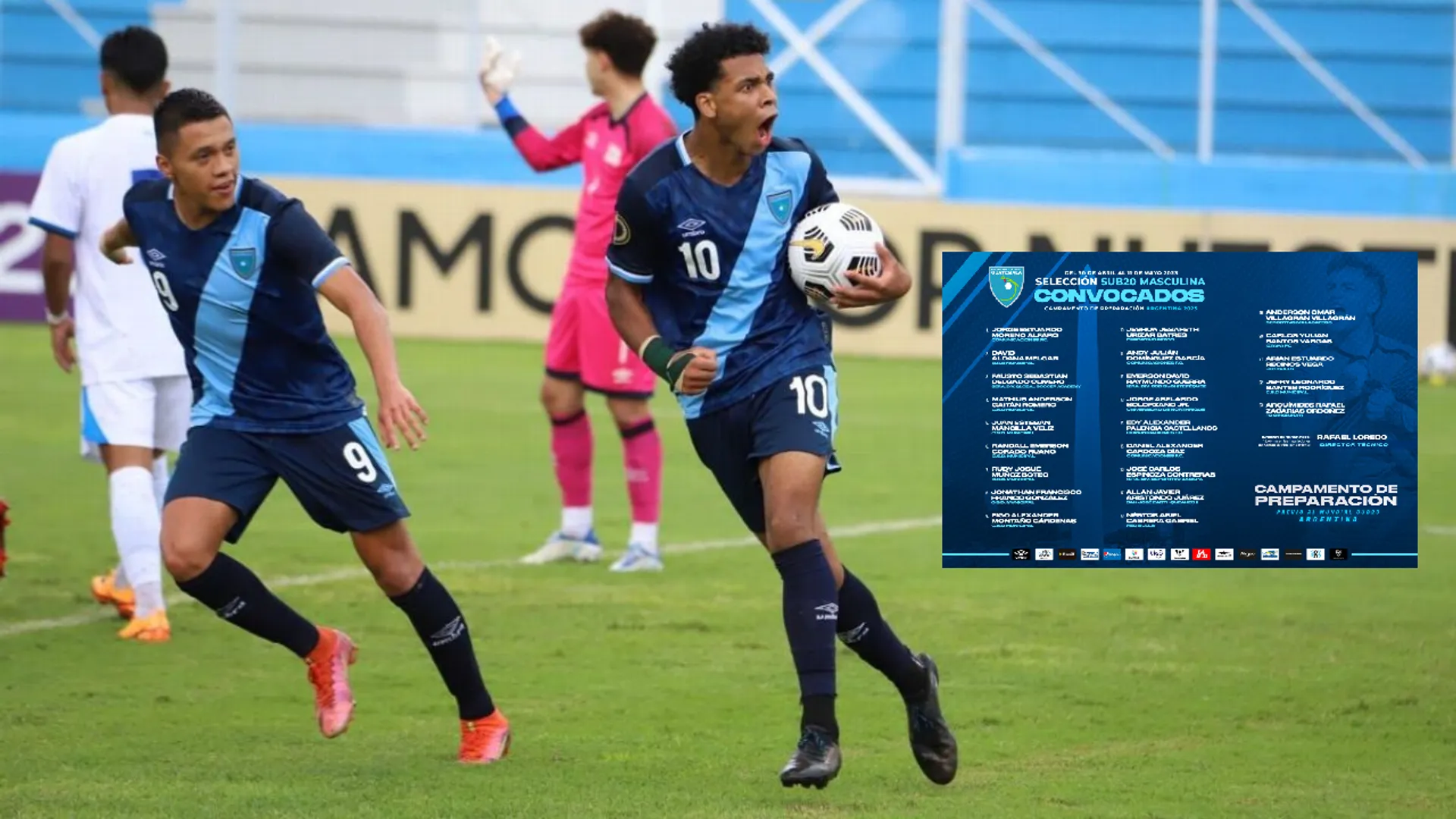 Oficial | Los jugadores Sub-20 de Guatemala que viajarán a Argentina
