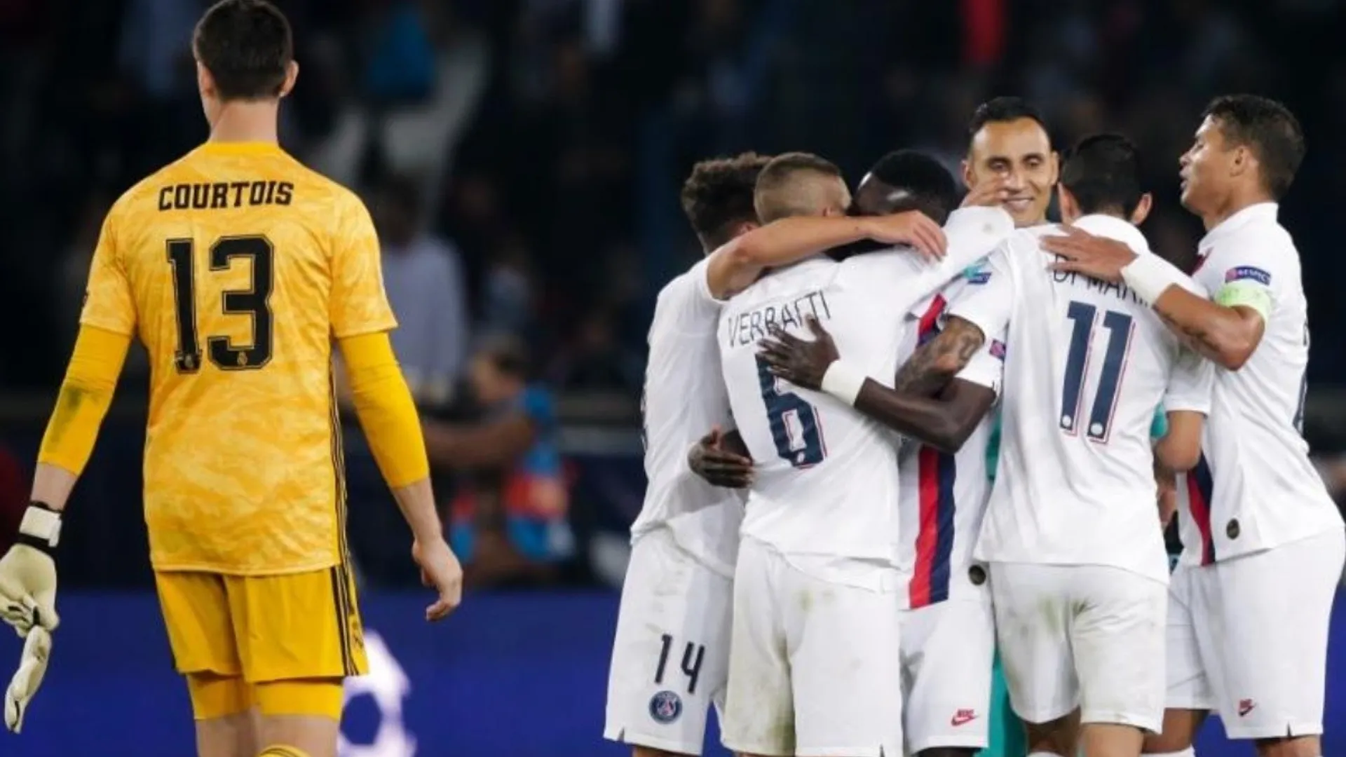 Foto de Keylor Navas guiñándole el ojo a Courtouis le da la vuelta al mundo