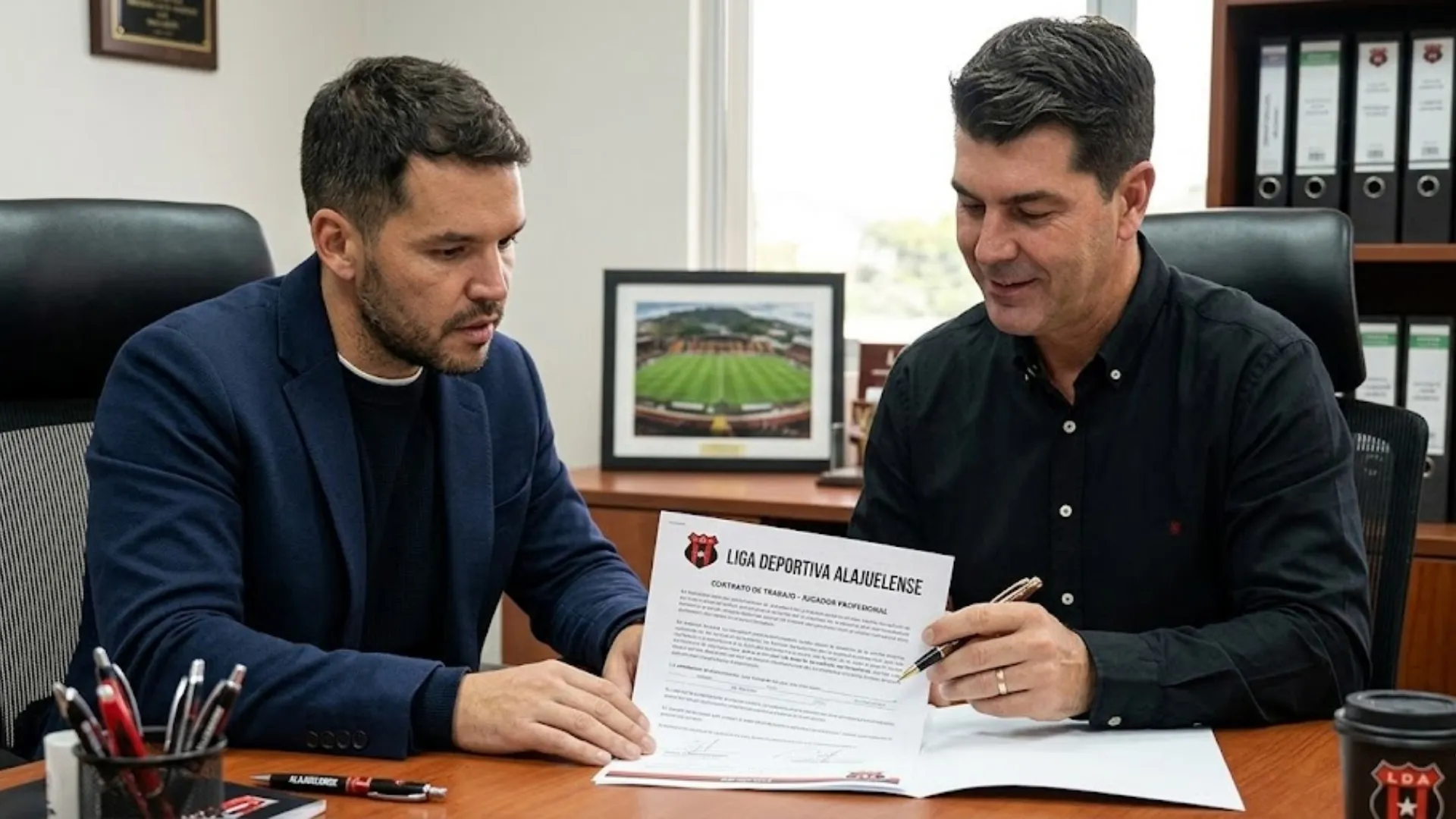 Los dos entrenadores que analiza Alajuelense.