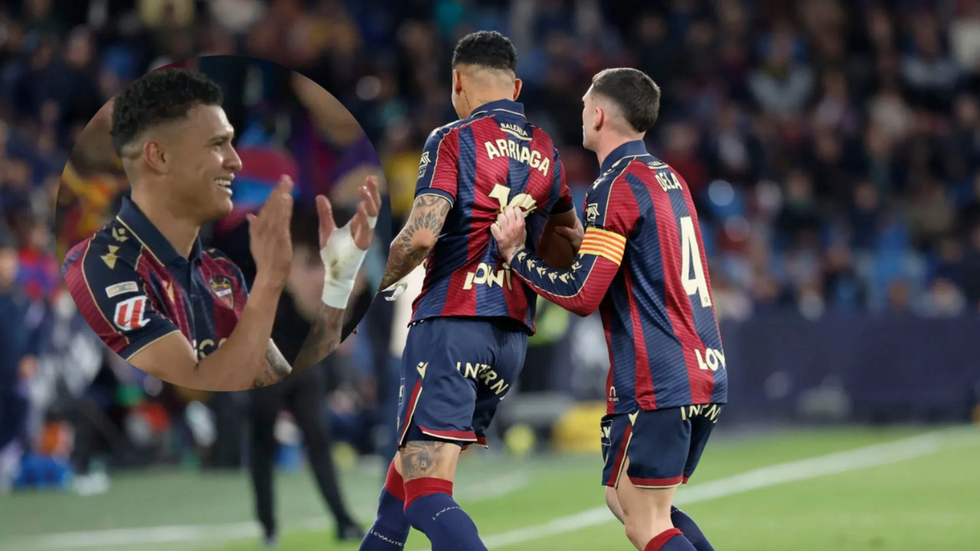 Lo que nunca le pasó a un hondureño en España: Kervin Arriaga se expone a un castigo que pone en jaque a Levante y beneficia a Barcelona