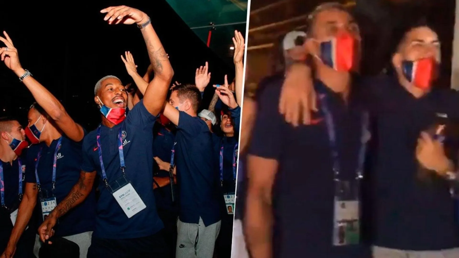 Keylor Navas baila y canta al ritmo de "Tusa" en los festejos del PSG
