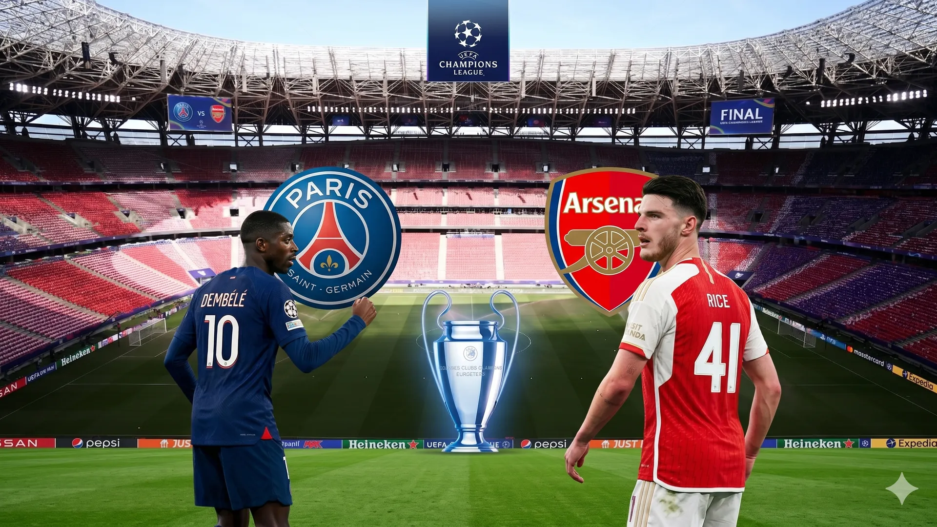 PSG vs. Arsenal: nuevo horario, TV y alineaciones para la final de la Champions League en Budapest
