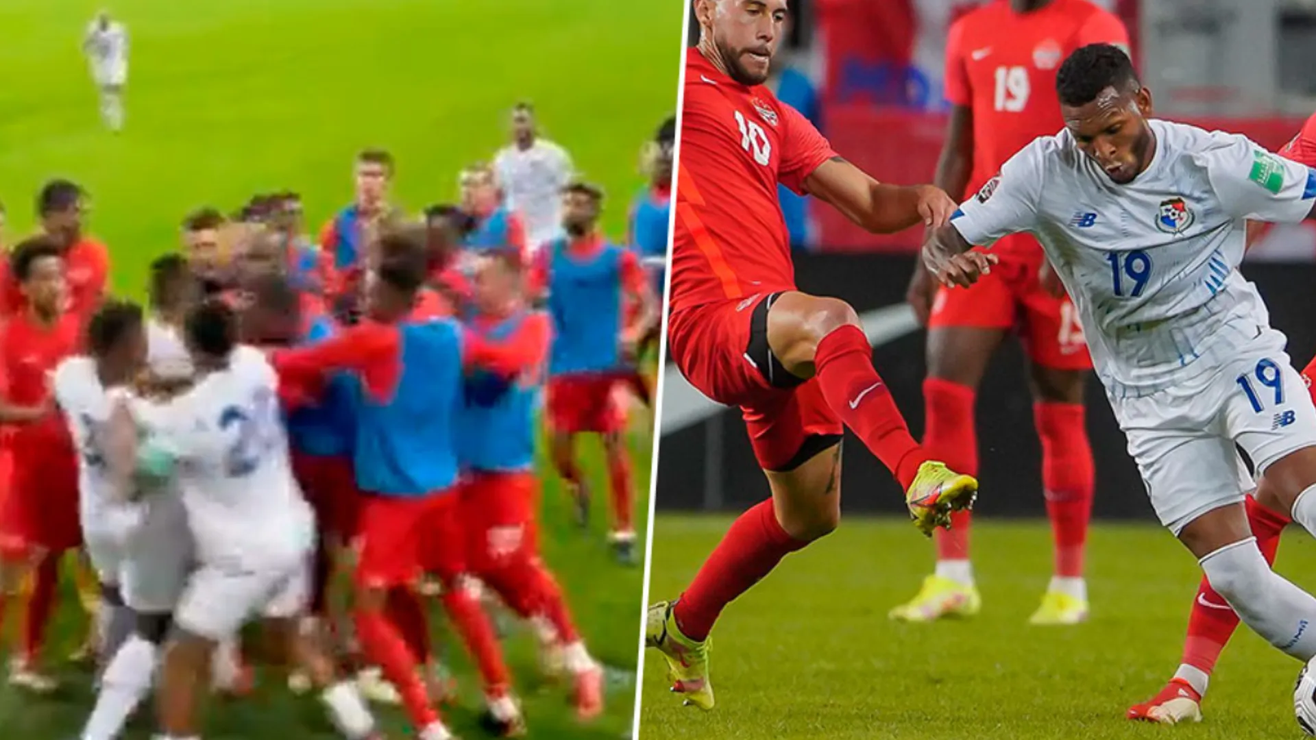 Fuerte altercado entre jugadores de Panamá y Canadá