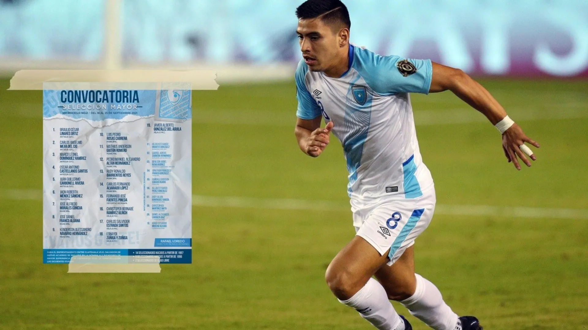 Los convocados de Guatemala para el amistoso ante El Salvador