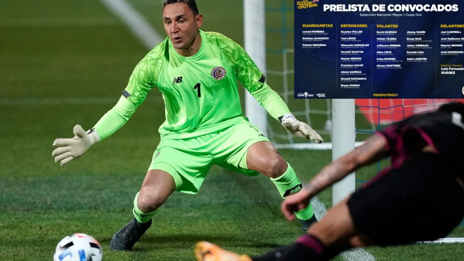 Sin Keylor para la Copa de Oro