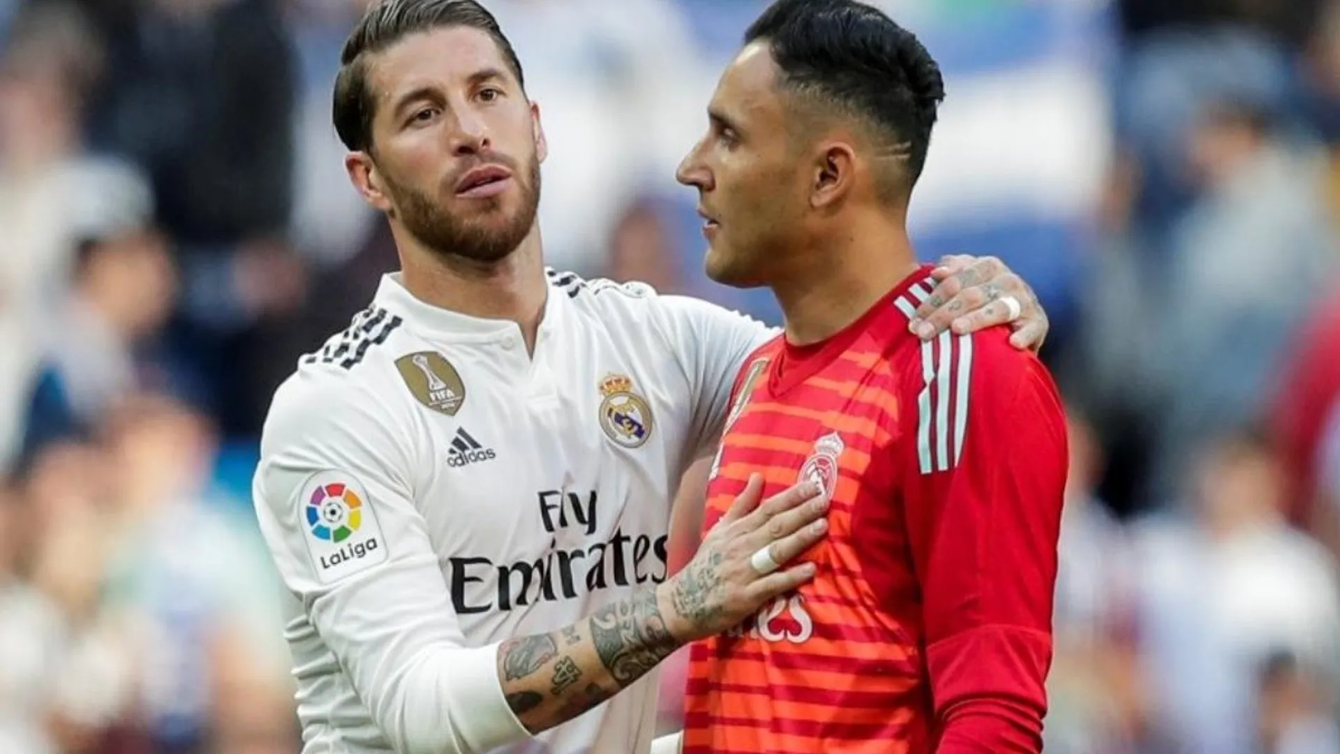 Sergio Ramos tomó la capitanía en Real Madrid para despedir a Keylor Navas