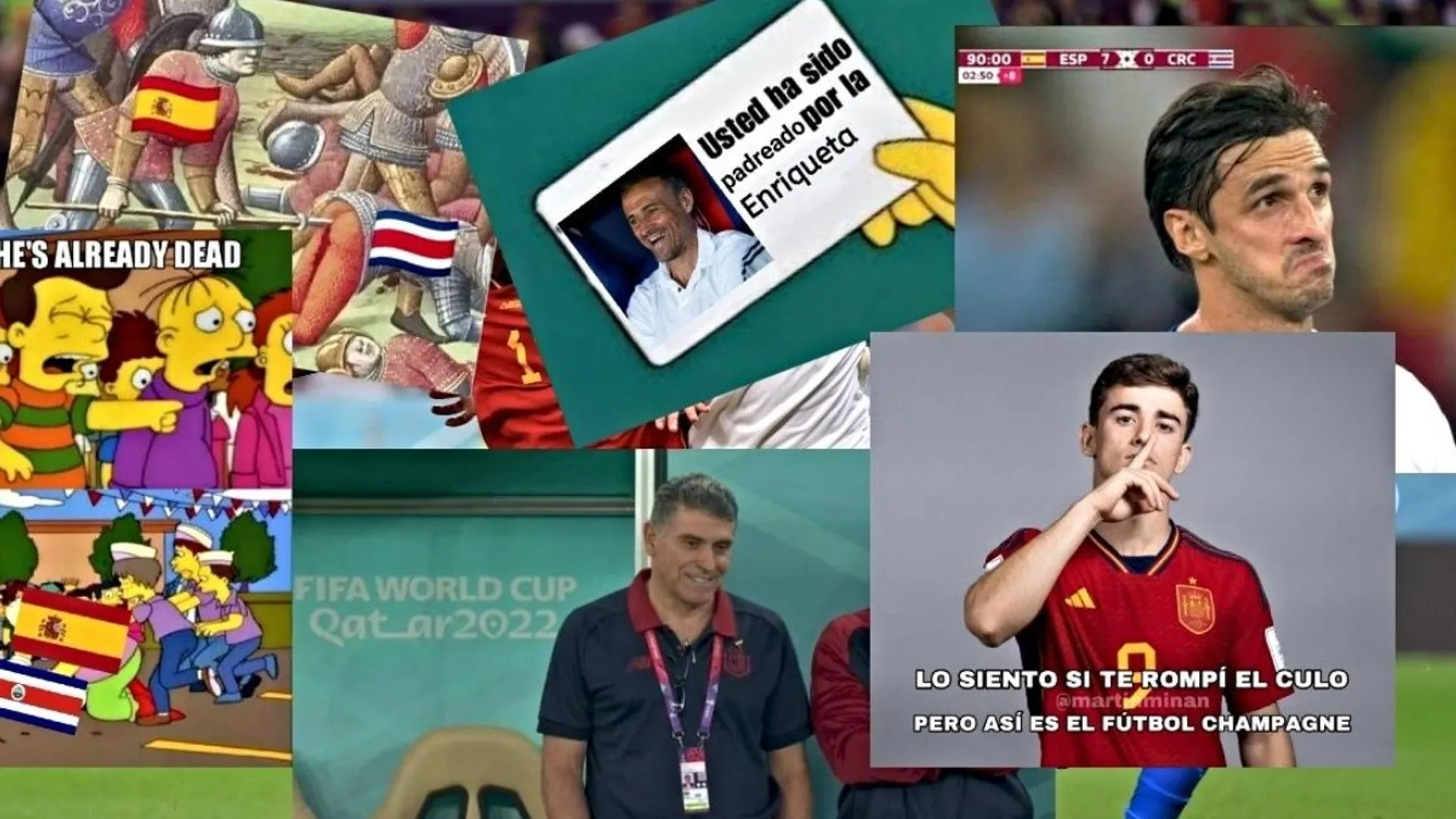 Los memes destrozaron a Costa Rica en redes tras el ridículo ante España en Qatar 2022