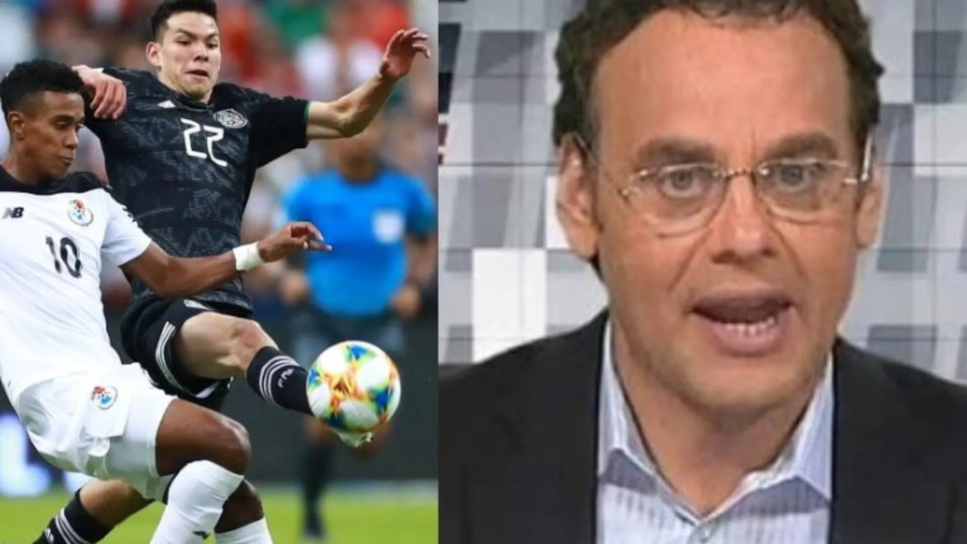 De principio a fin, David Faitelson le dio duro a Panamá y al partido en el Azteca
