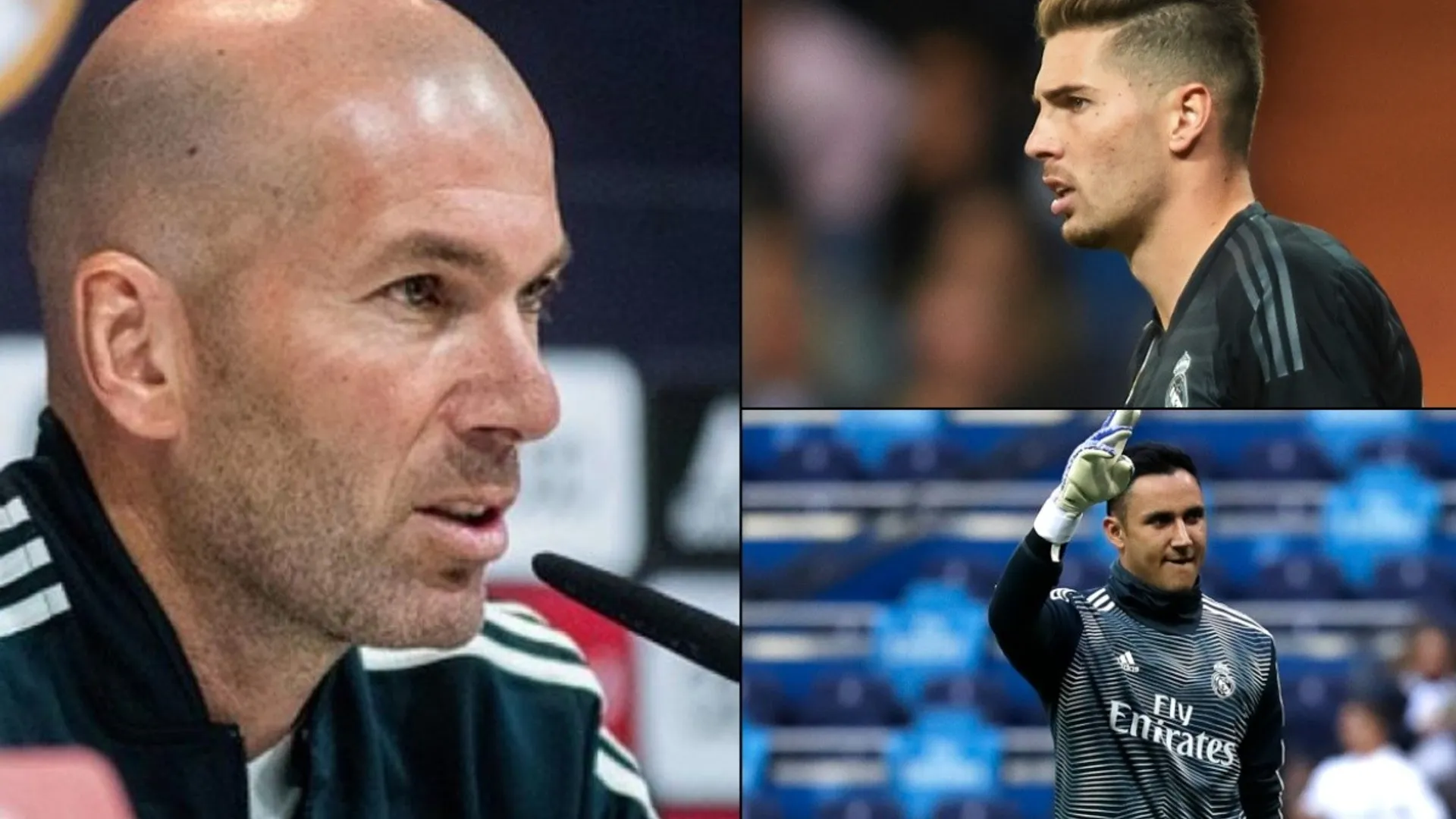 Zidane explicó porque puso a su hijo Luca por encima de Keylor Navas