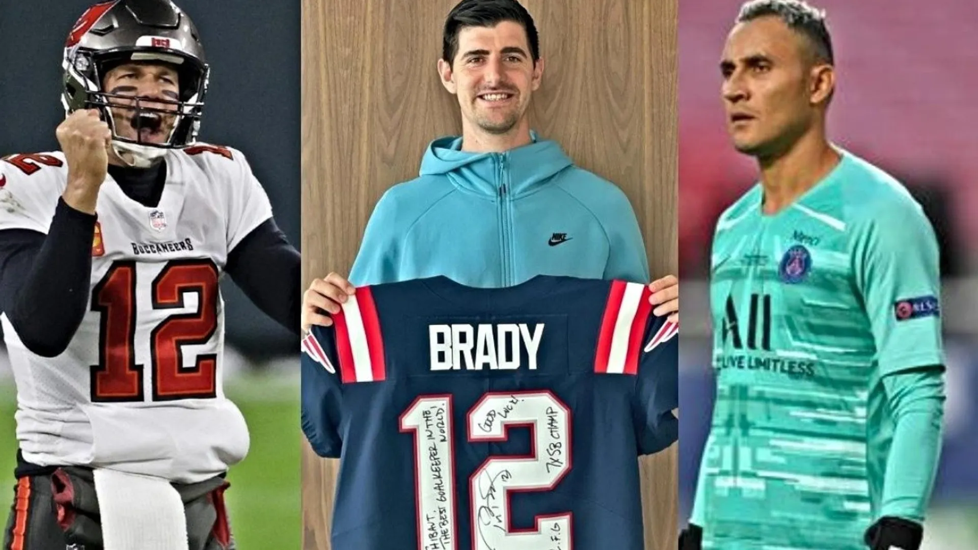 La dedicatoria de Tom Brady para Thibaut Courtois que desplaza a Keylor Navas