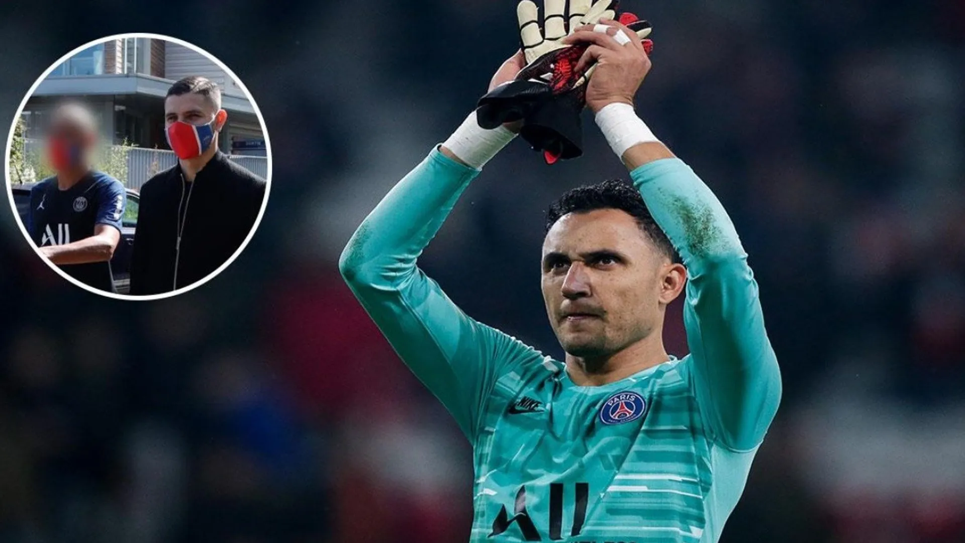 Keylor Navas vuelve a los entrenamientos con nuevo look