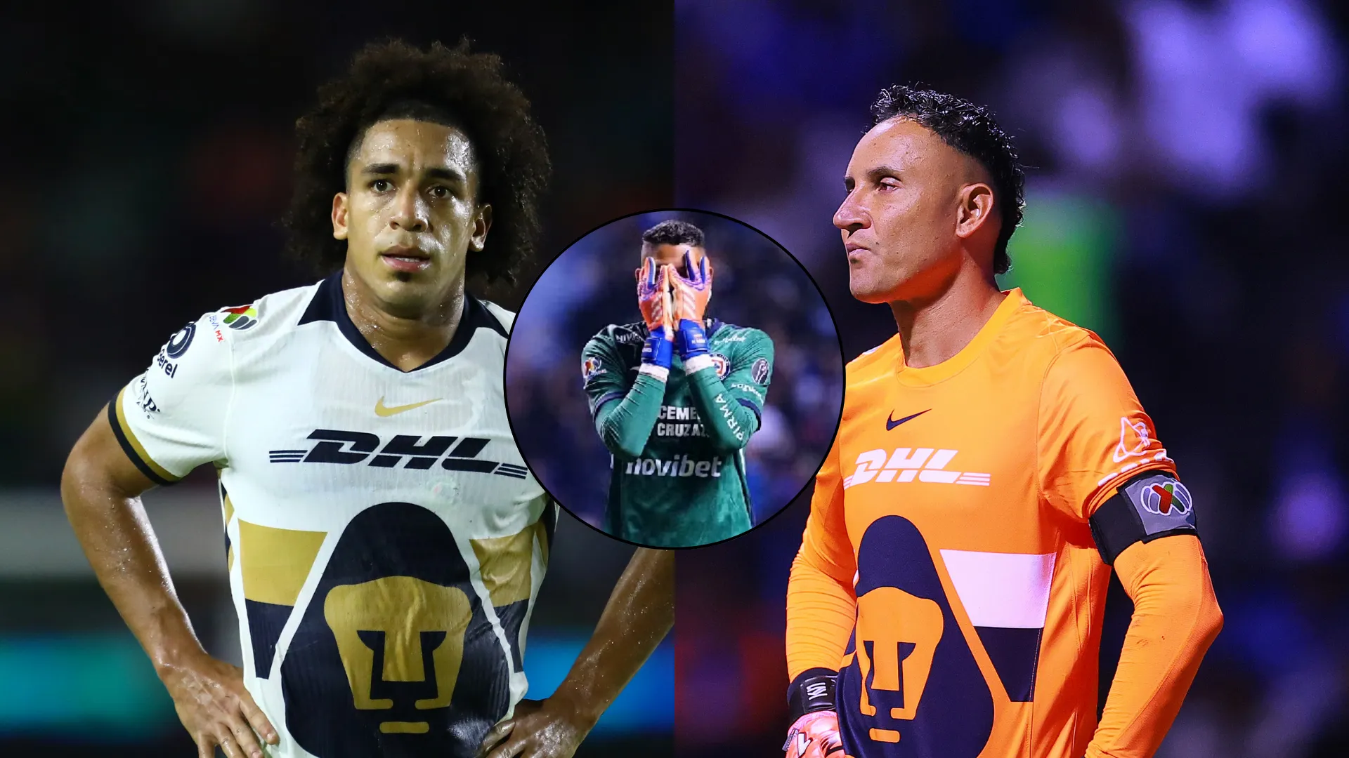 keylor navas-adalberto carrasquilla-pumas unam-cruz azul-kevin mier