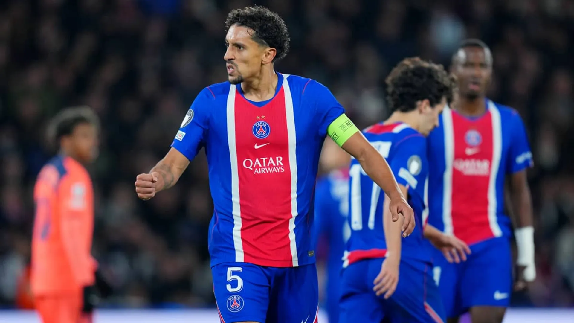 Marquinhos es el segundo jugador en ganar títulos consecutivos de Champions League como capitán