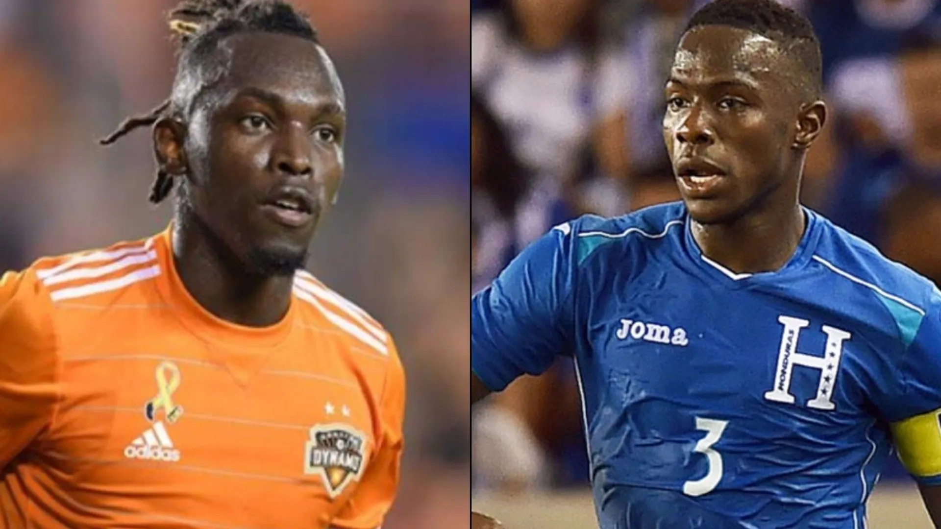 Alberth Elis llena de flores a Maynor Figueroa