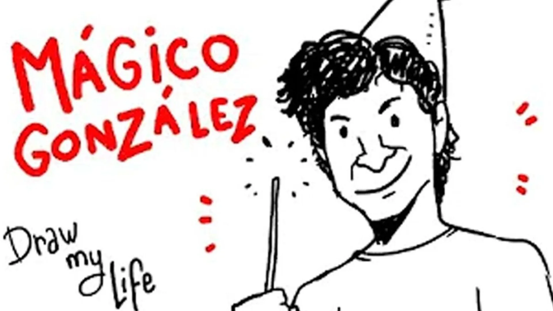 ¡Tuvo su Draw My Life! La vida del "Mágico" hecha dibujo