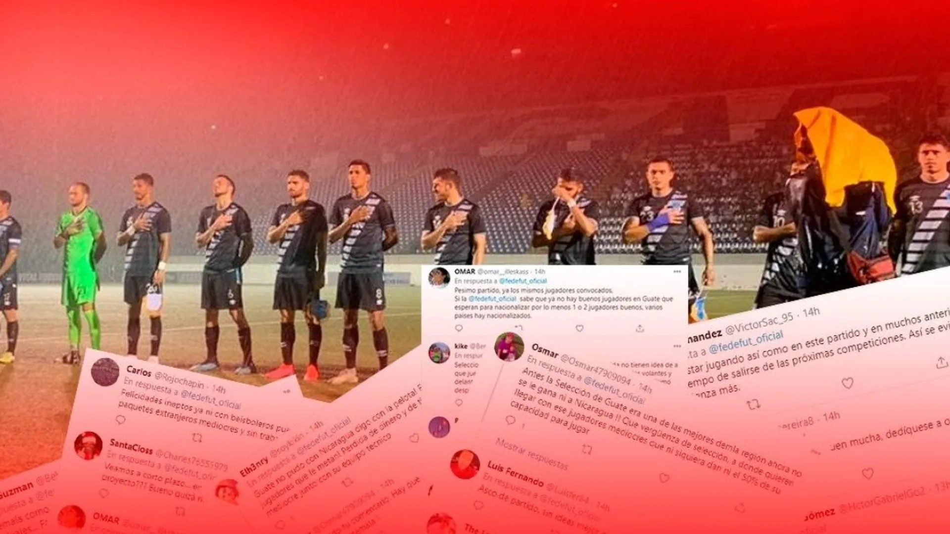 Enfurecidos: la reacción de los chapines tras empatar 0-0 con Nicaragua