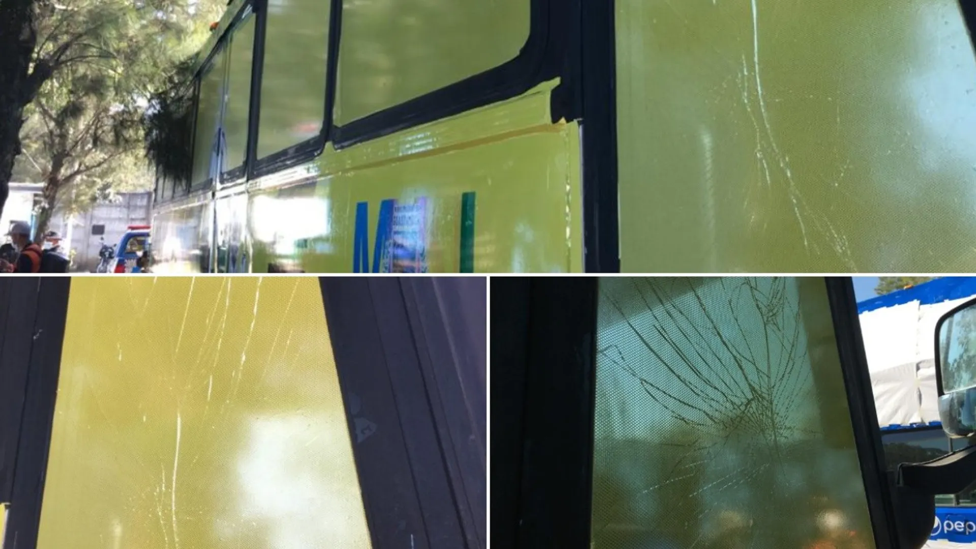 El bus de Guastatoya fue dañado por aficionados de Municipal
