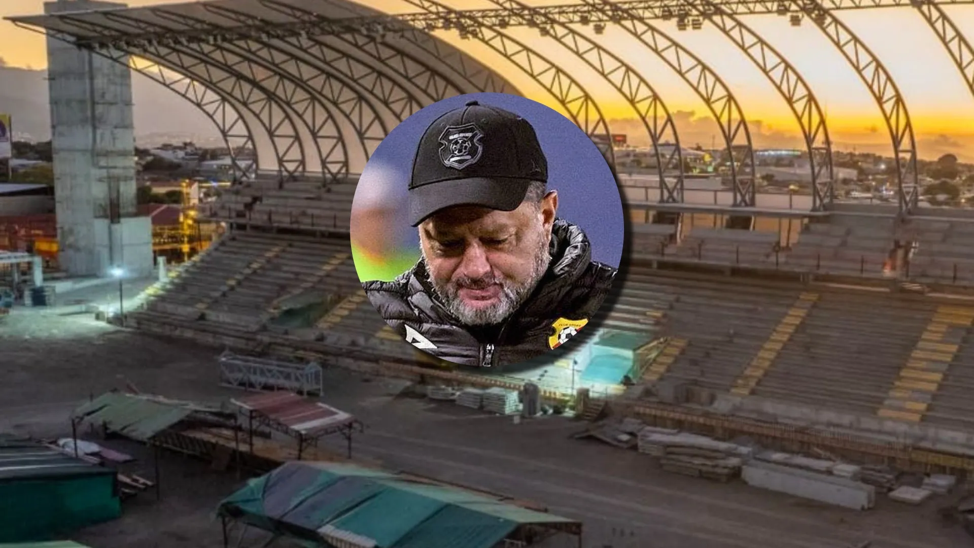 Jafet Soto preocupado por accidente en el estadio.