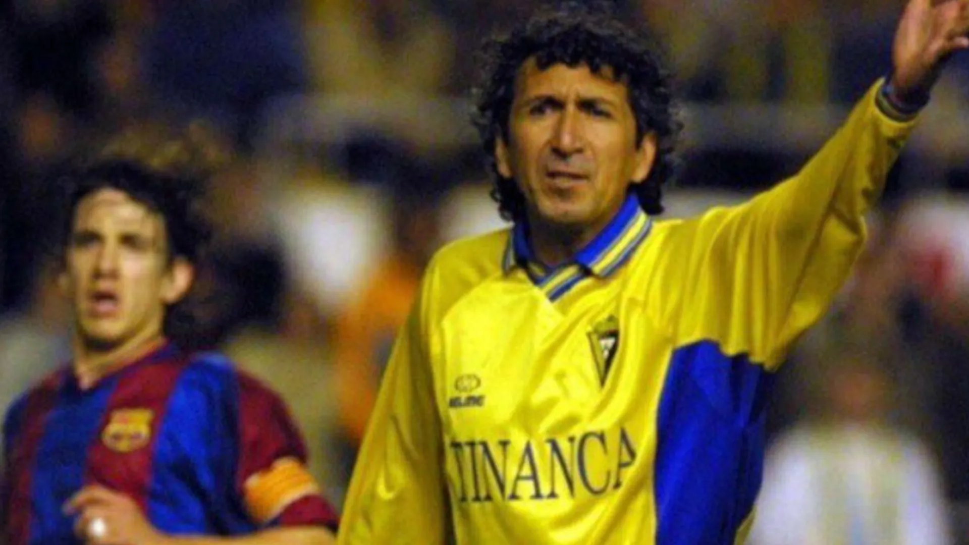 Mágico González en el once de la década de los 80 del Cádiz