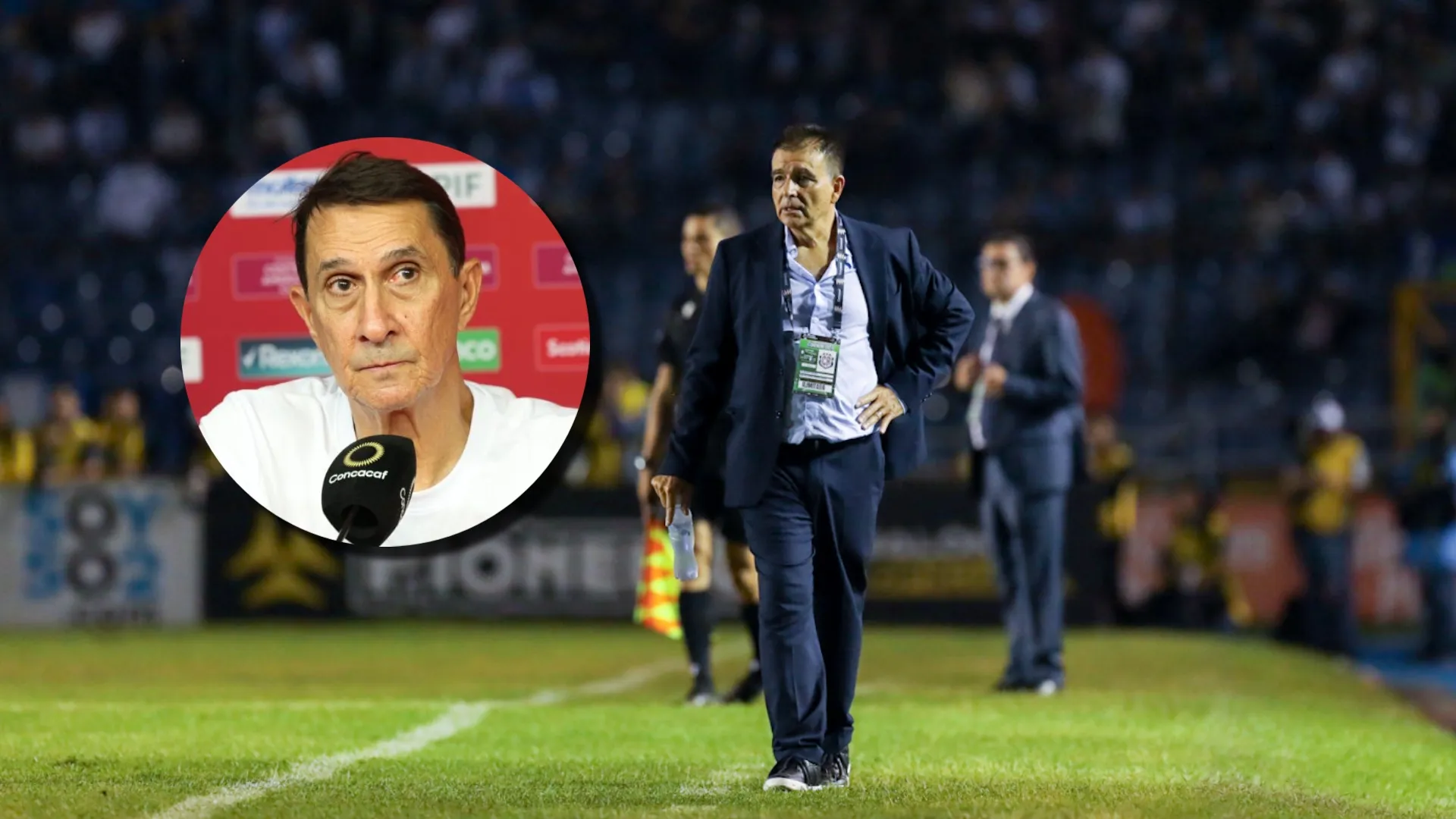 Claudio Vivas le lanza un dardo a Guimaraes.