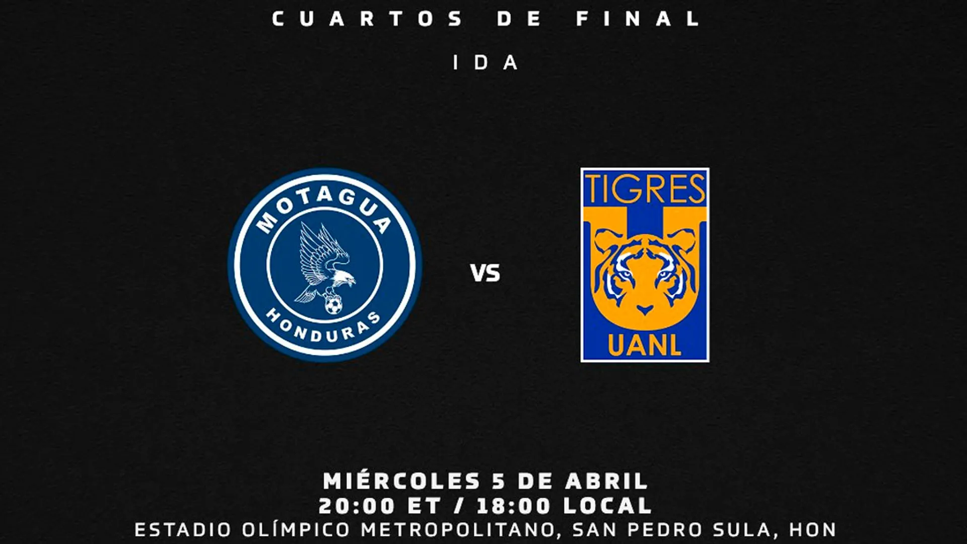 Motagua vs. Tigres UANL: el favorito de las casas de apuestas para la ida de los cuartos de final de la Concachampions 2023