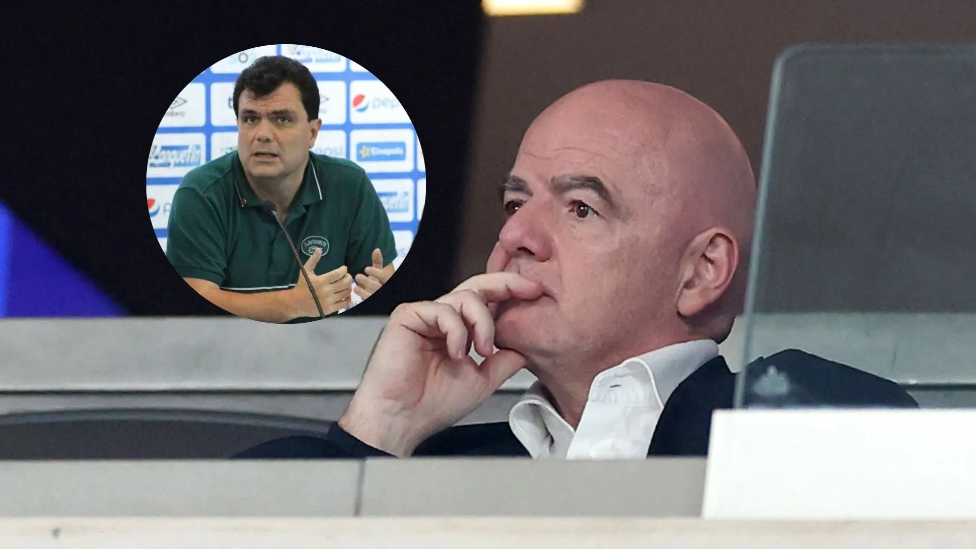 Gianni Infantino y Gerardo Paiz.