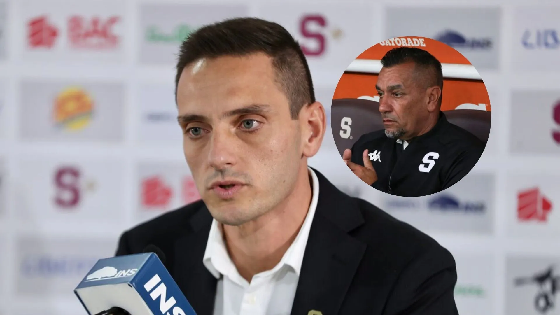 Sergio Gila y José Giacone en Saprissa.