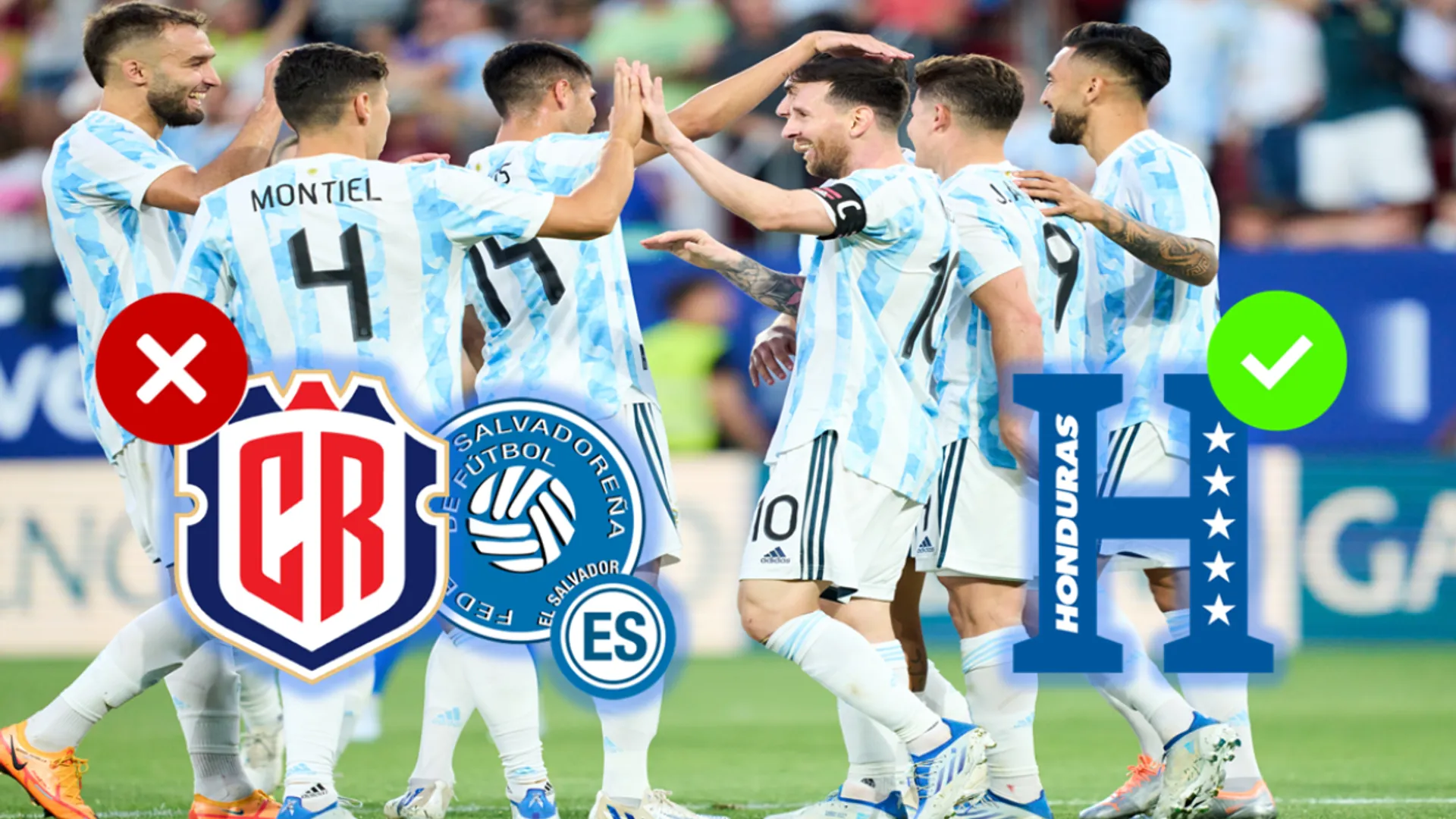 El motivo por el que Costa Rica y El Salvador no jugarán contra Argentina pero Honduras sí