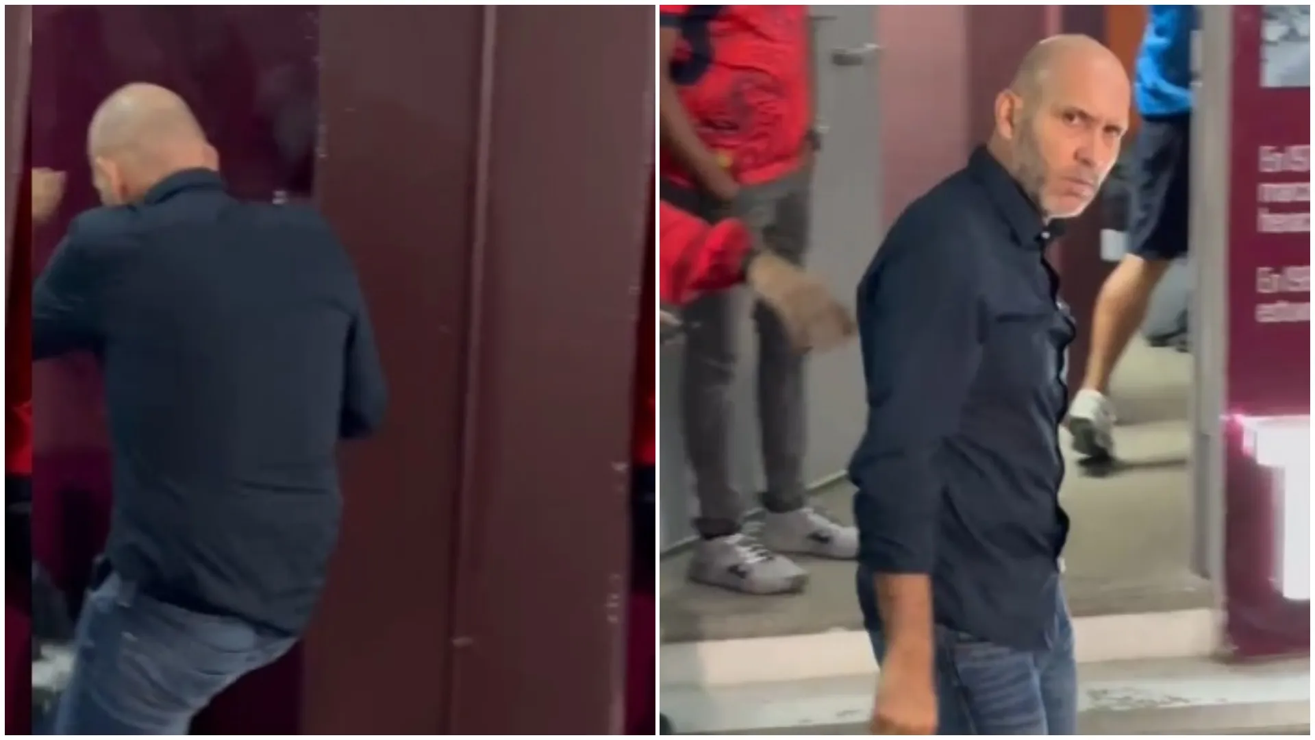 Luis Marín se mostró molesto por la derrota.