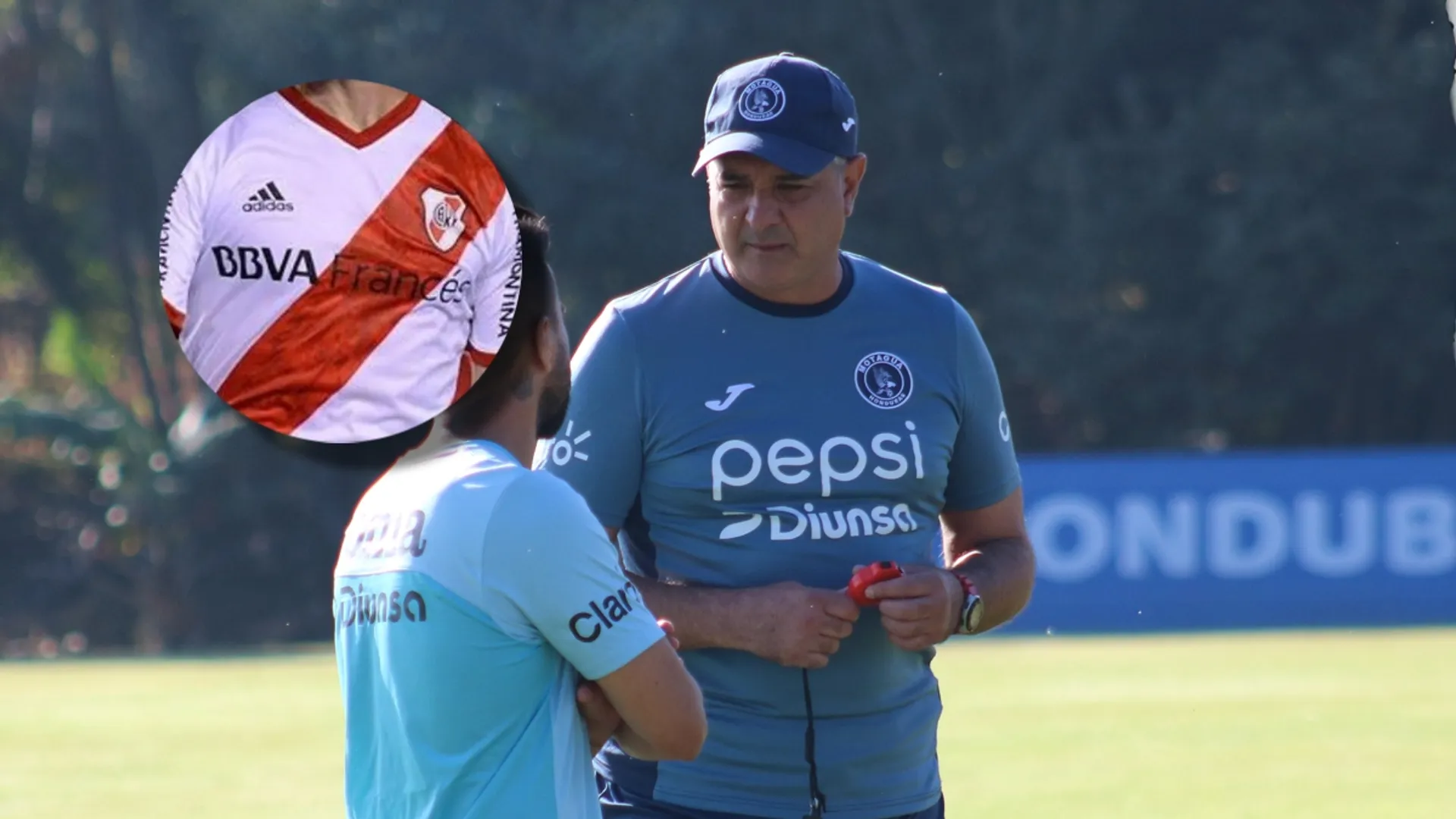 Diego Vázquez analiza aceptar al ex River. (Foto: Motagua)