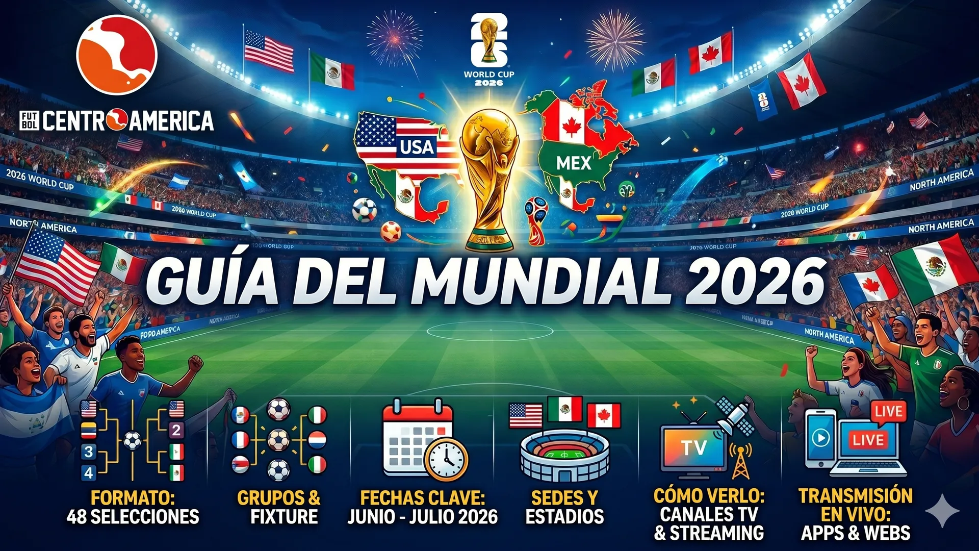 Guía del Mundial 2026: formato, grupos, fechas, cómo verlo y transmisión en vivo