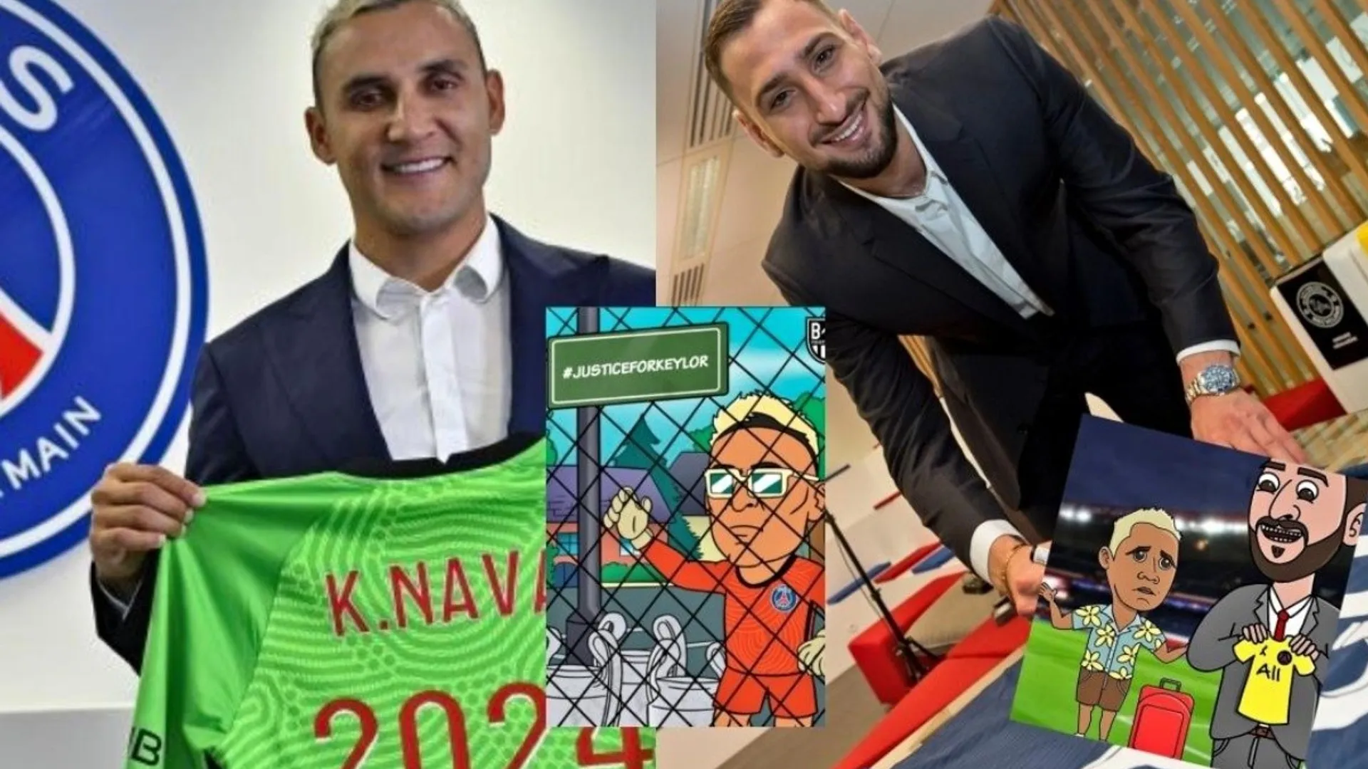 Los memes no perdonaron a Keylor Navas tras la llegada de Gianluigi Donnarumma al PSG