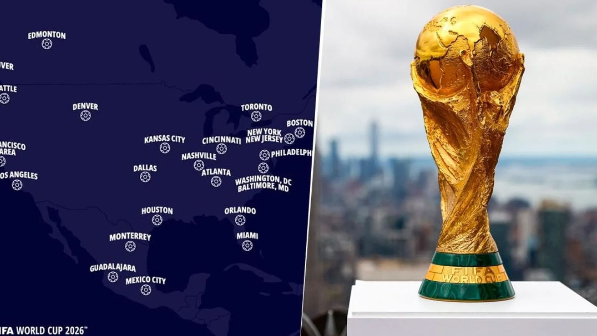 Norteamérica 2026: las sedes que ya han albergado partidos mundialistas