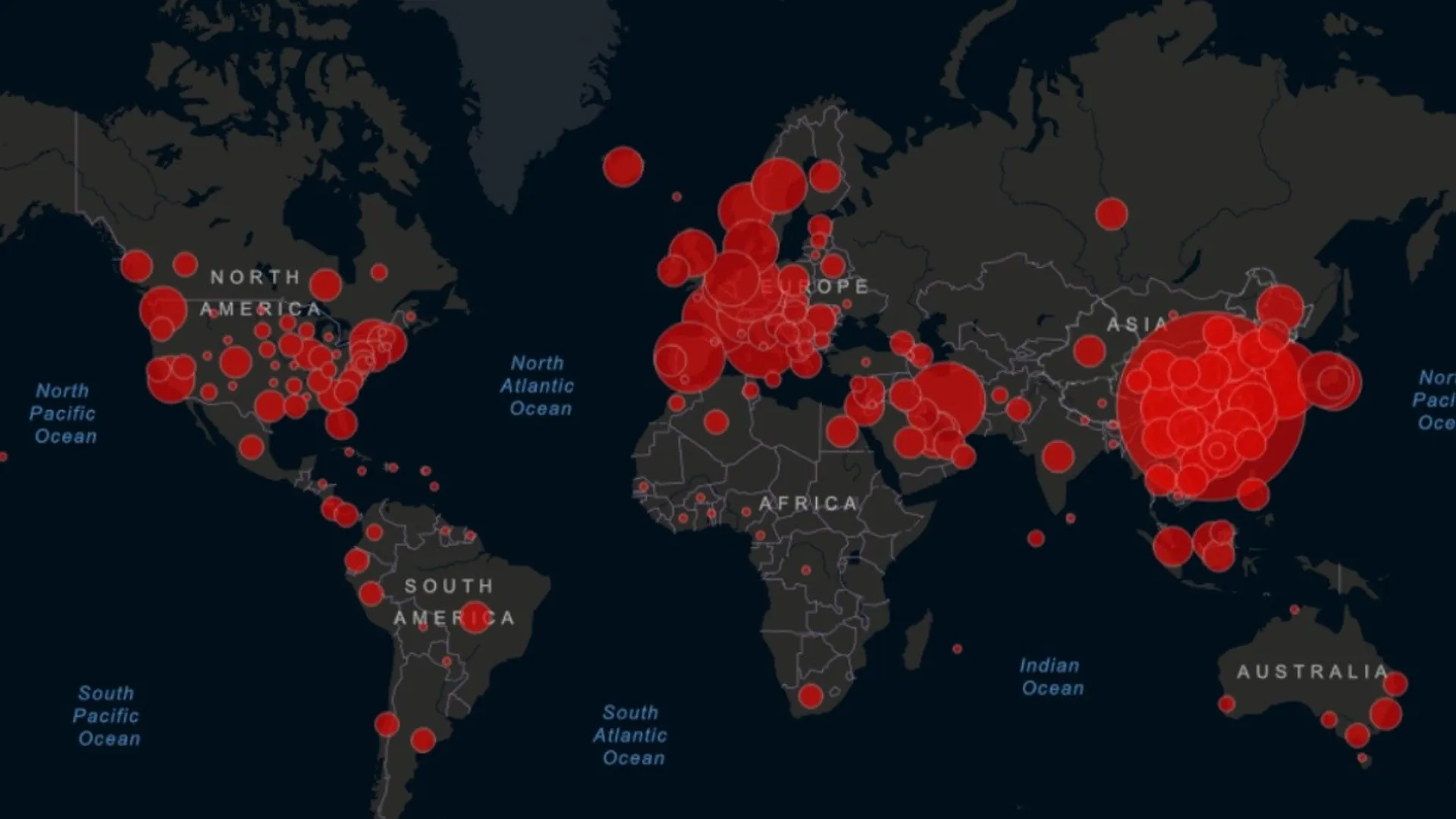 En vivo: mapa de los países de Centroamérica más afectados por el Coronavirus