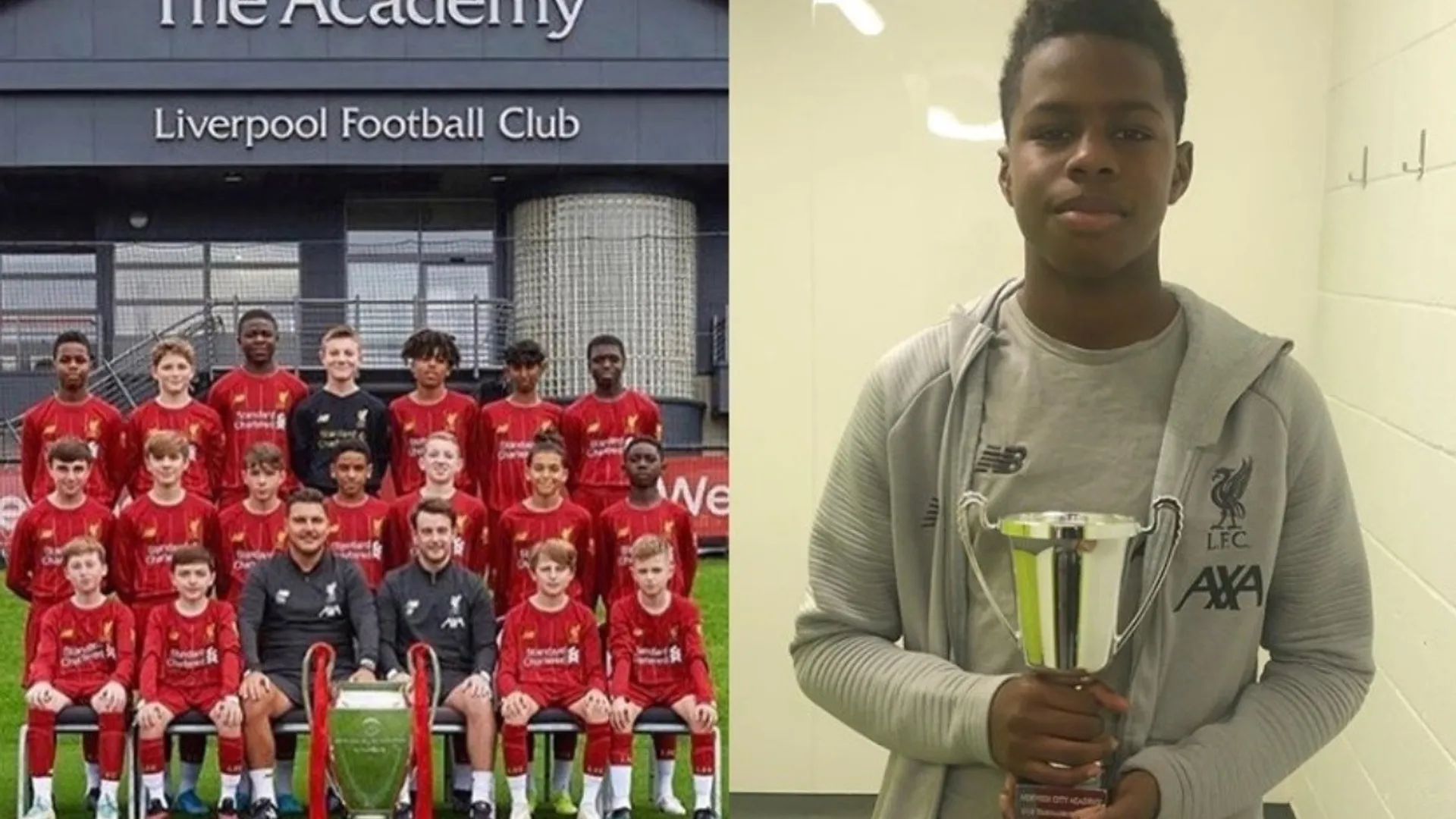 Hijo de Maynor Figueroa subió fotaza luciendo la camiseta del Liverpool inglés