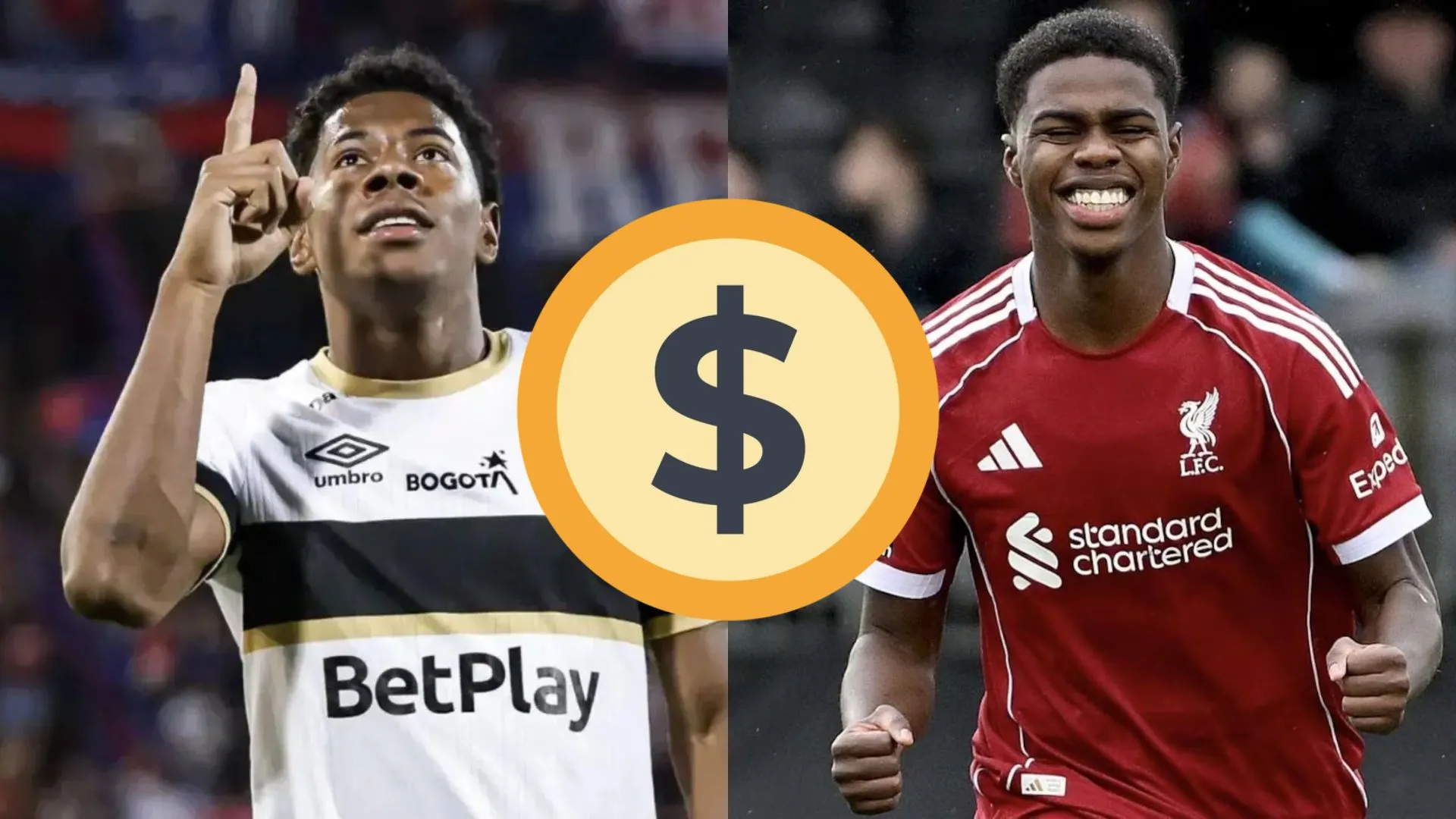 Mientras Dereck Moncada cuesta 1,6 millones de dólares como figura en Colombia, este es el precio de Keyrol Figueroa en Liverpool