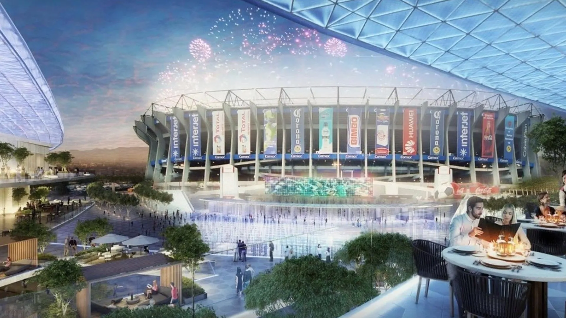 Así lucirá el remozado Estadio Azteca en México para el Mundial 2026