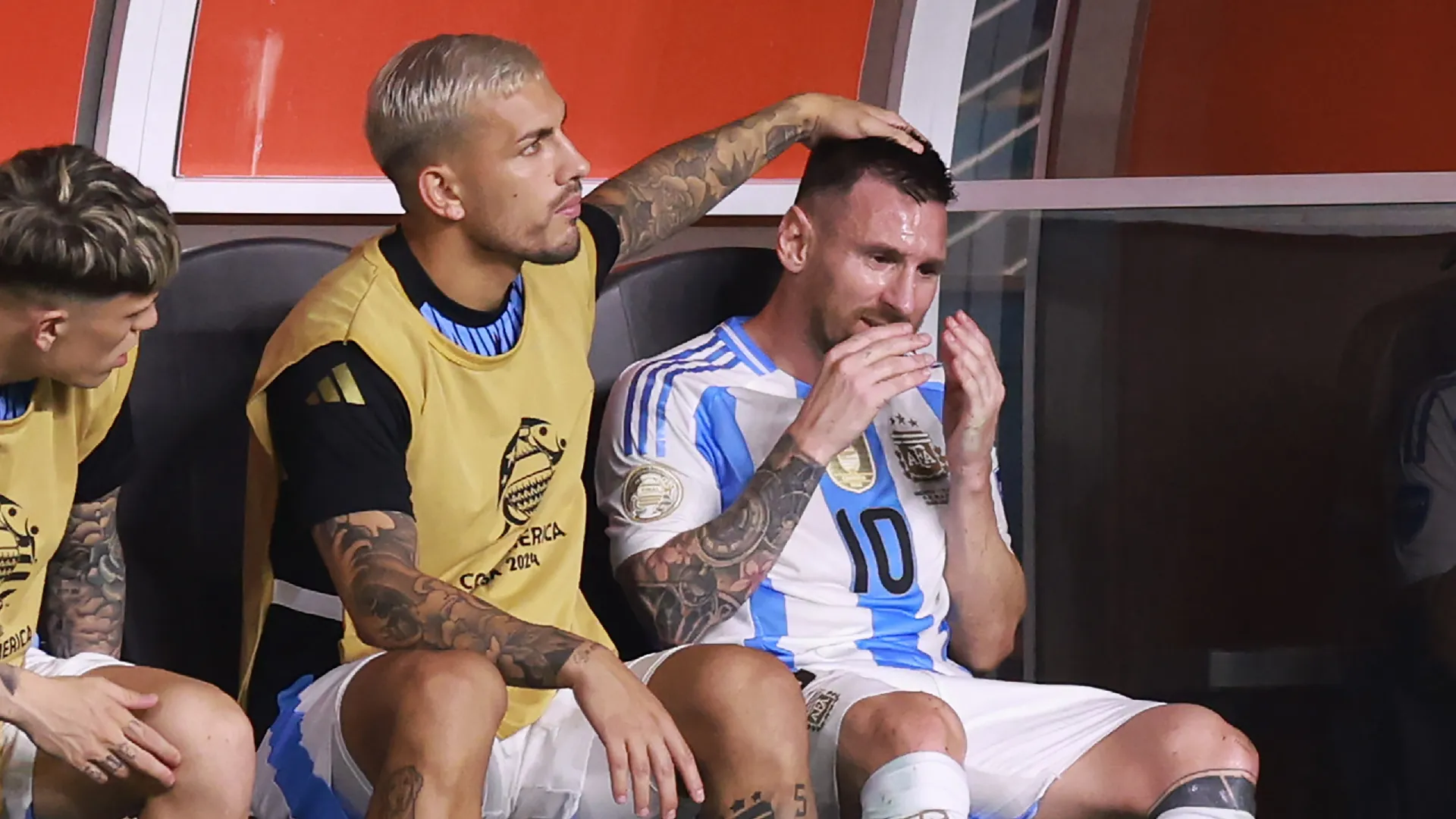 El llanto incontrolable de Lionel Messi tras salir lesionado de la final de la Copa América 2024
