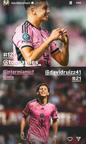 El mensaje de David Beckham para Ruiz.