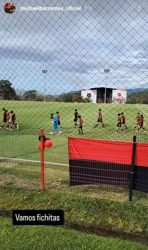 Una de las stories de Michael Barrantes en Alajuelense. (Instagram)