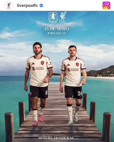 El posteo del Liverpool en sus redes sociales.