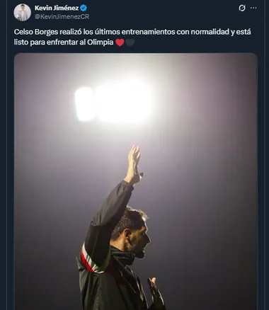 Kevin Jiménez en su cuenta oficial de X