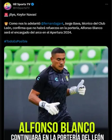Club León no fichará a Keylor Navas en este mercado. (