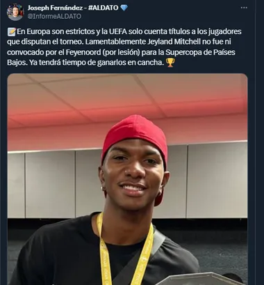 Joseph Fernández en su cuenta oficial de X.