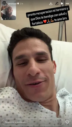 La storie que subió Javon East en apoyo a Paradela. (Instagram)