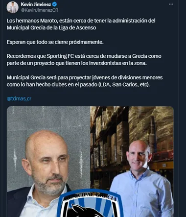 Lejos de Fedefútbol: Osael Maroto expande sus negocios con otros intereses